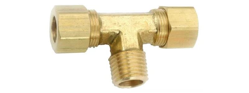 Brass Compression Tee Fittings Manufacturers, Suppliers & Stockists in India